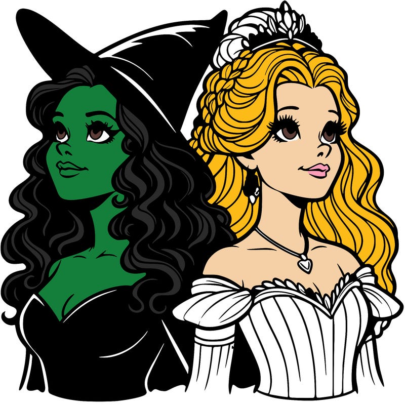 'elphaba and glinda (realistic)