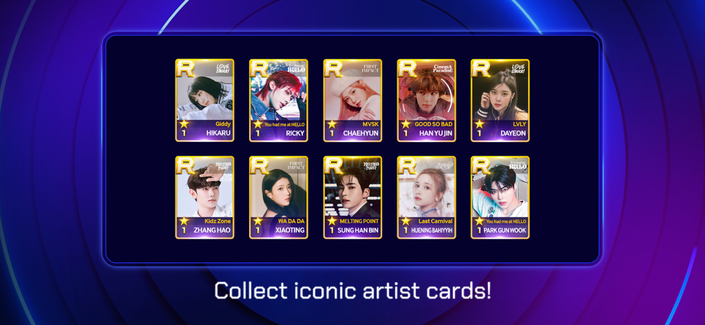 SUPERSTAR WAKEONE - Colección de cartas de artista digitales para ZEROBASEONE y Kep1er en SUPERSTAR WAKEONE.