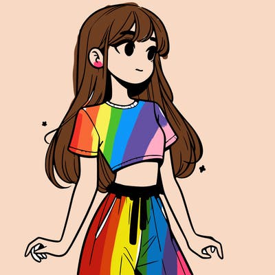 girl in a cute crop top