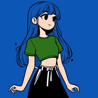 girl in a cute crop top