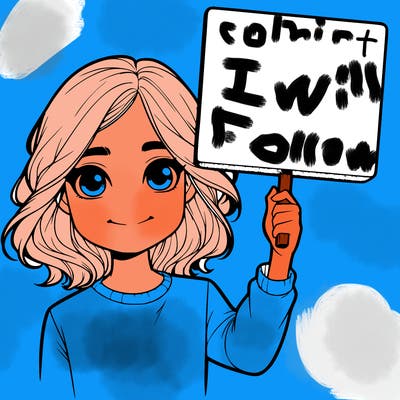 realistic girl holding up a sign