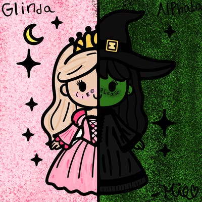 split princess and witch