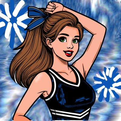 realistic cheerleader