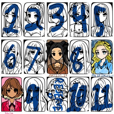 girls that look diffrent anime