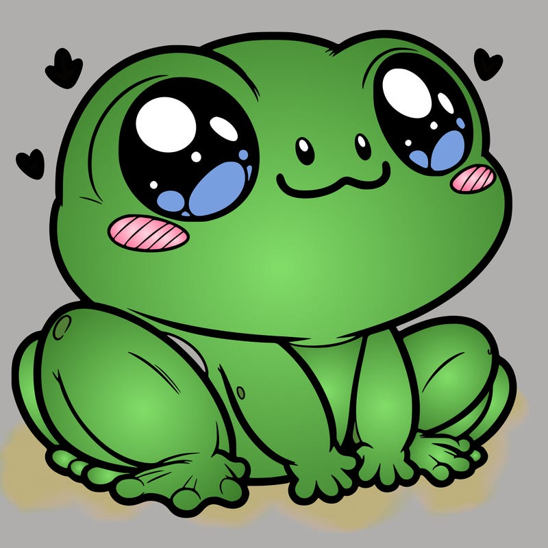 cute frog person realistic