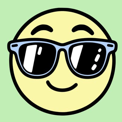 emoji with sunglasses