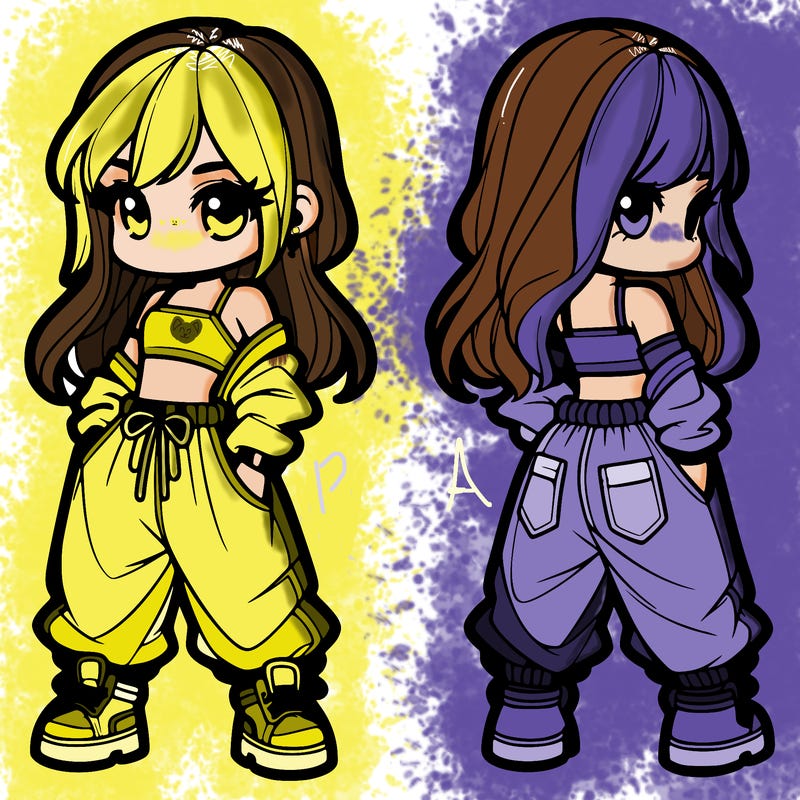 girl in crop top and baggy pants