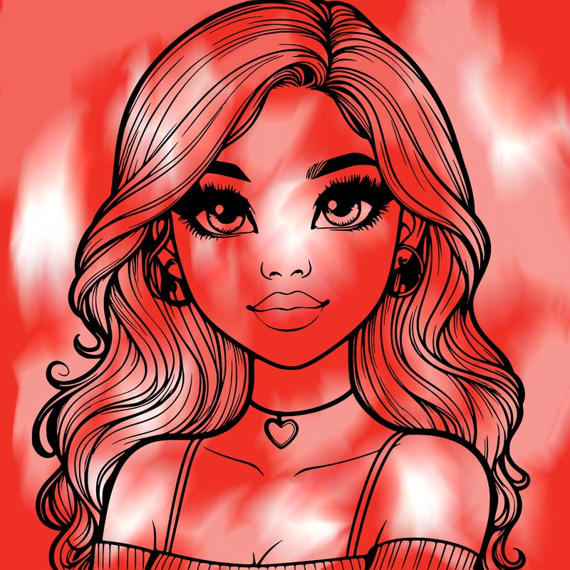 realistic pretty girl