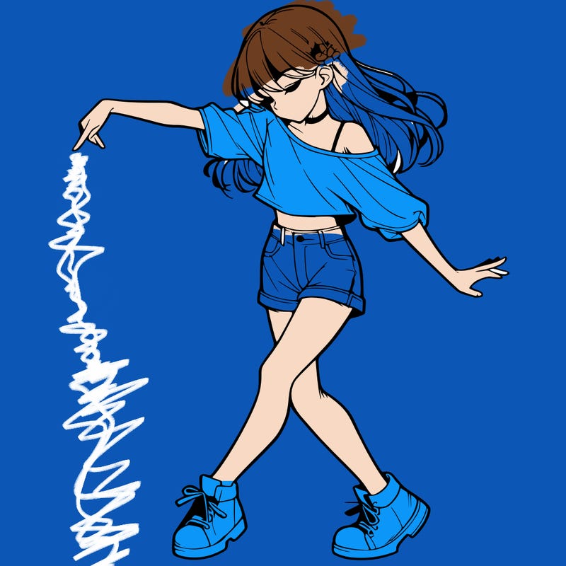 realistic girl danceing
