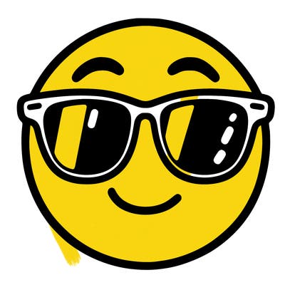 emoji with sunglasses