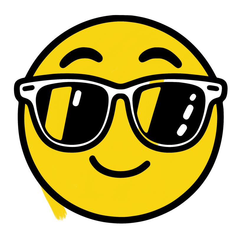 emoji with sunglasses
