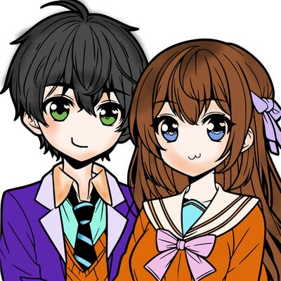 anime boy and girl