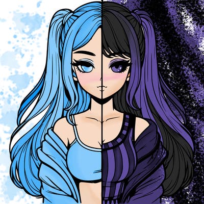 realistic girl split