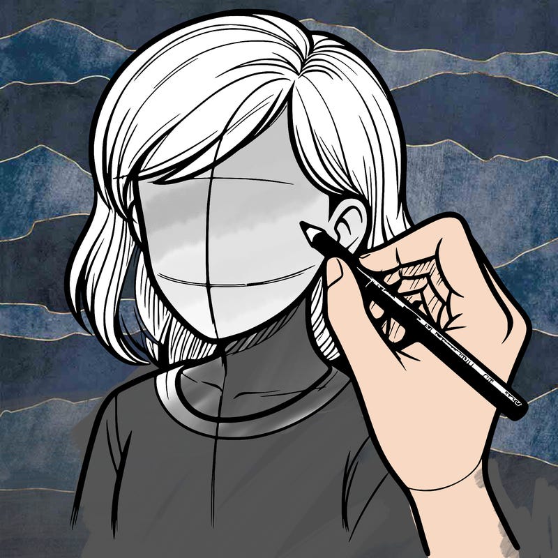 drawing a realistic person