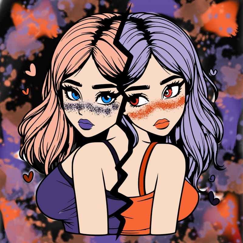 realistic girl split