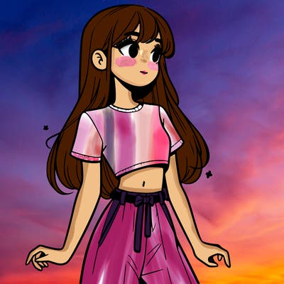 girl in a cute crop top