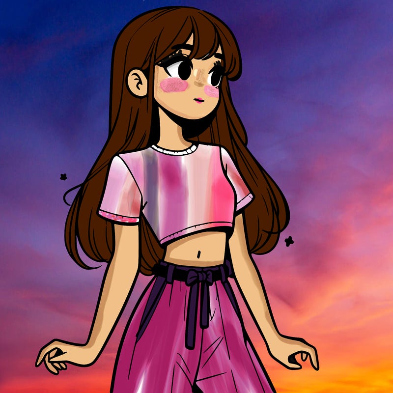 girl in a cute crop top