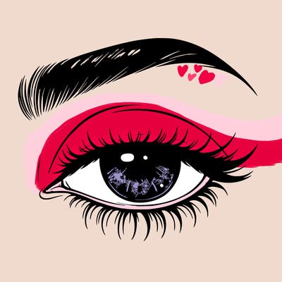 eye closed realistic