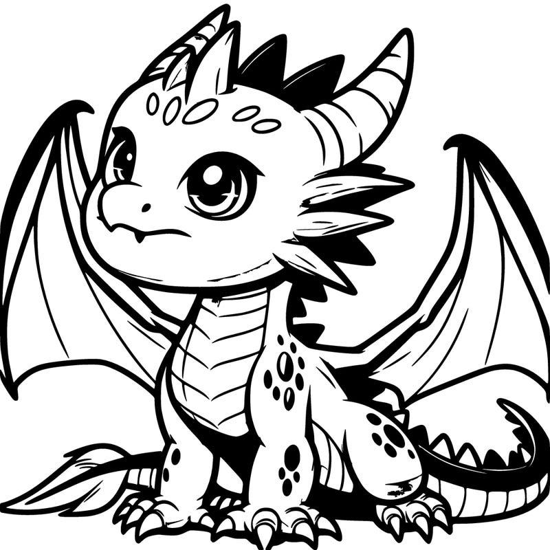 fierce baby night dragon