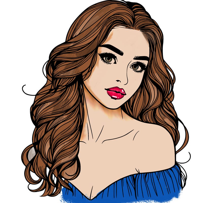 beautiful realistic girl