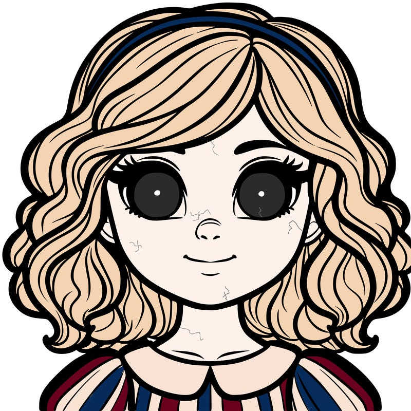 a girl with glowing eyes