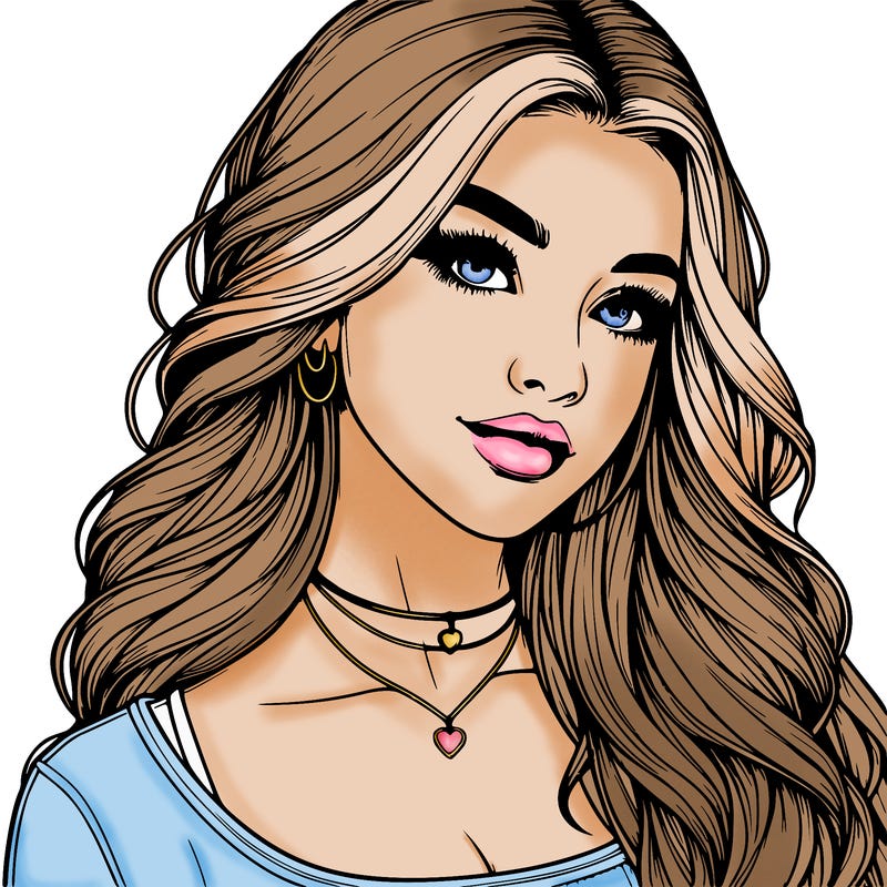 detailed realistic girl