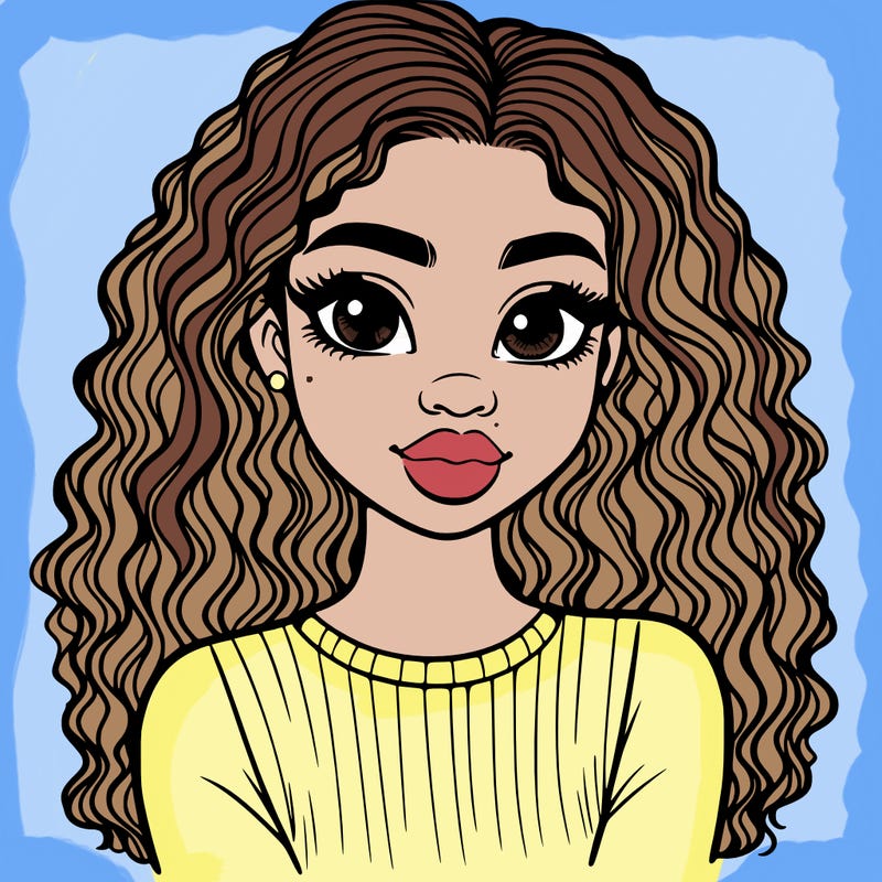 pretty young black girl- detailed