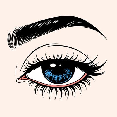 eye closed realistic