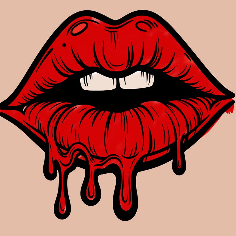 lips that look realistic and drip