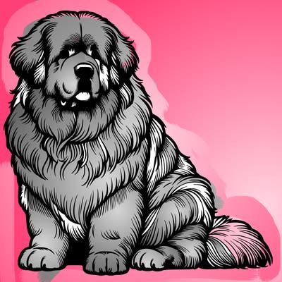 realistic newfoundland dog