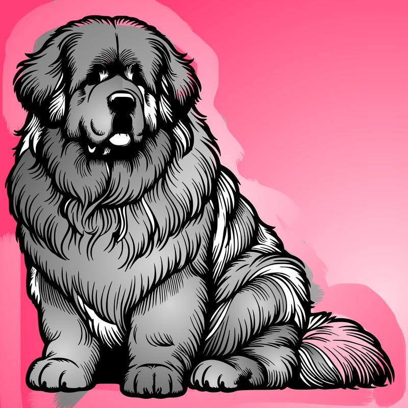 realistic newfoundland dog
