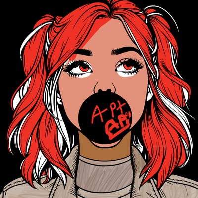 realististic girl blowing bubble -gum