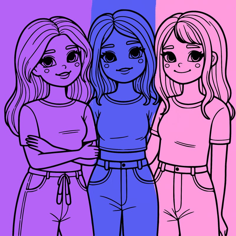 three girls in that are best friends