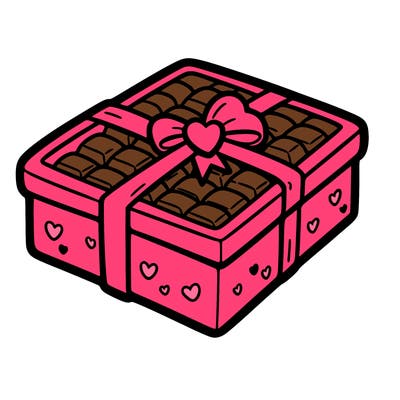 a box of chocolate for valentines day