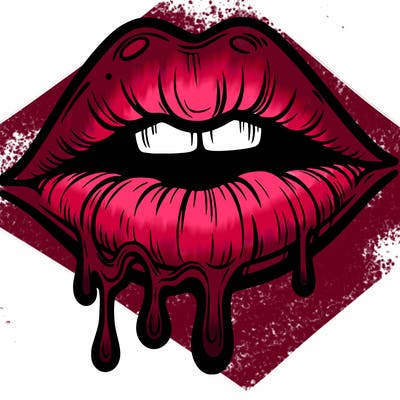 lips that look realistic and drip