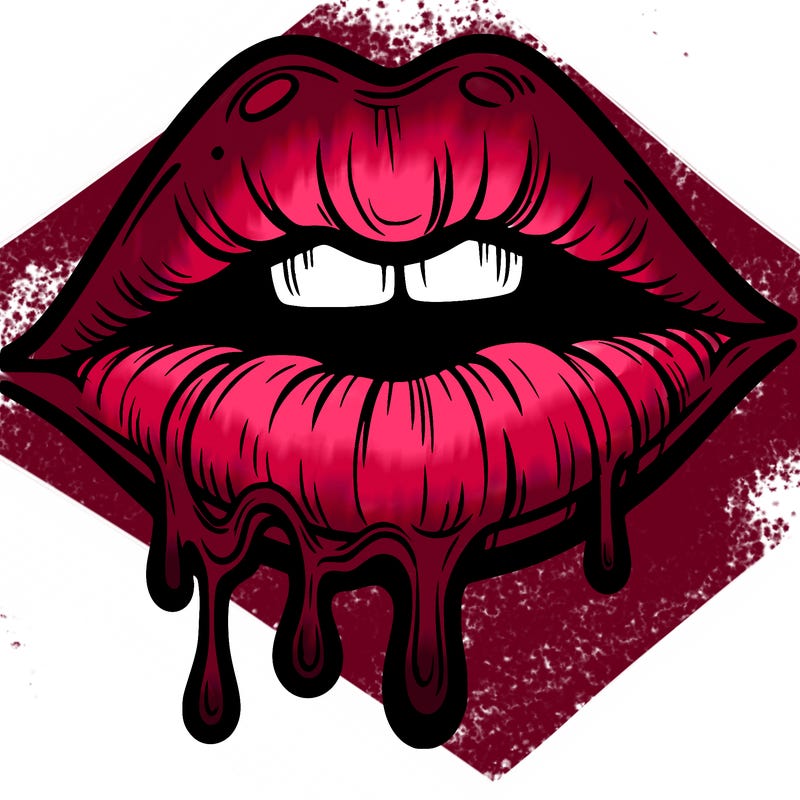 lips that look realistic and drip