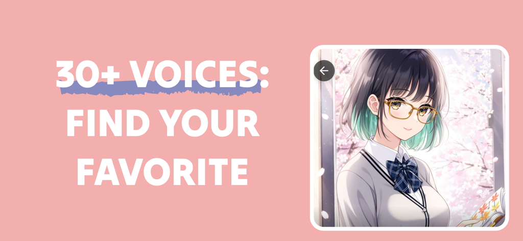 ANIME Character AI Chat｜AITOMO - Anime character in AITOMO app with text thirty plus voices find your favorite