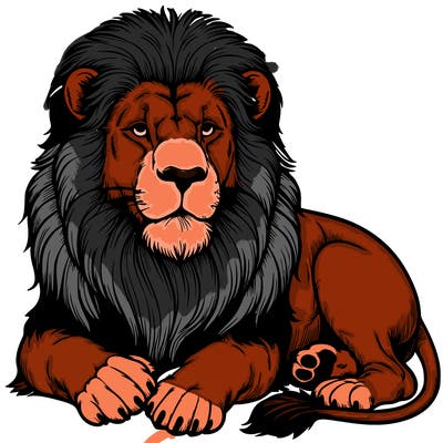 realistic lion