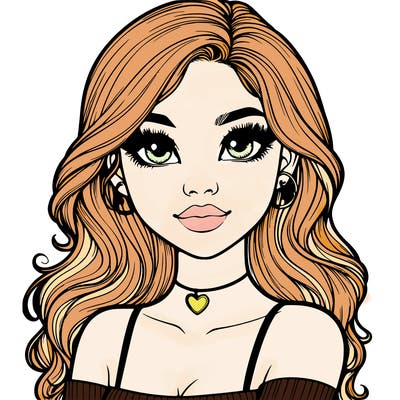 realistic pretty girl