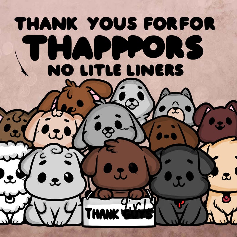 thank you guys for all your support dog