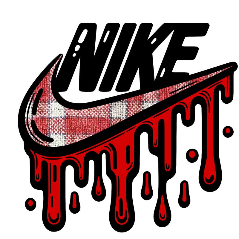 dripping nike logo