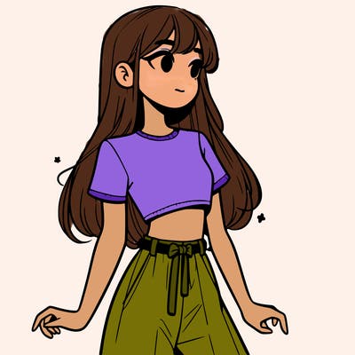 girl in a cute crop top