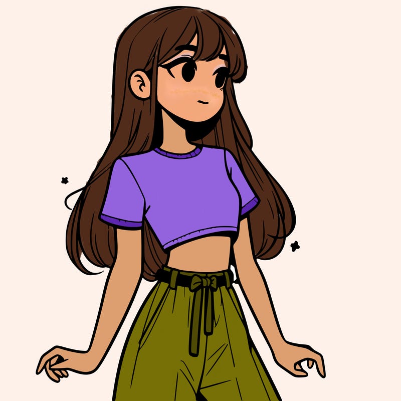 girl in a cute crop top