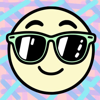 emoji with sunglasses
