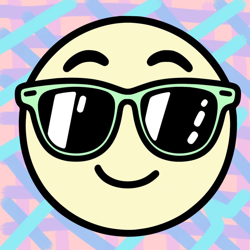 emoji with sunglasses
