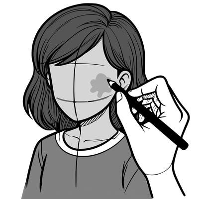 drawing a realistic person