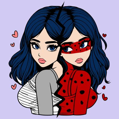 realistic girl split