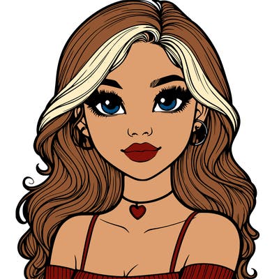 realistic pretty girl