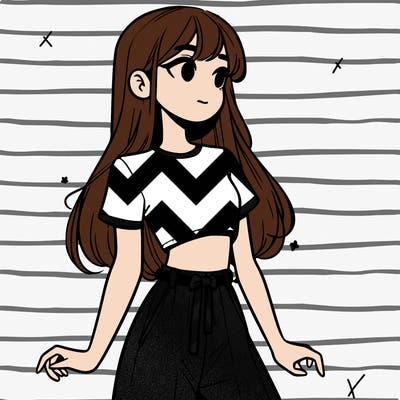 girl in a cute crop top