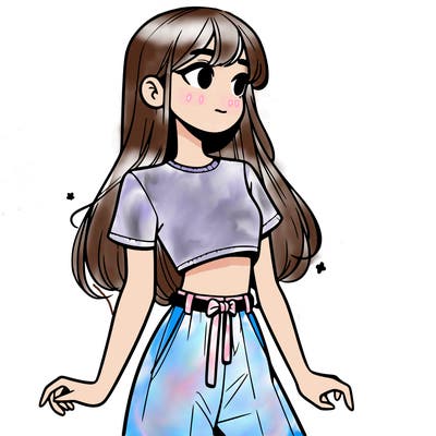 girl in a cute crop top